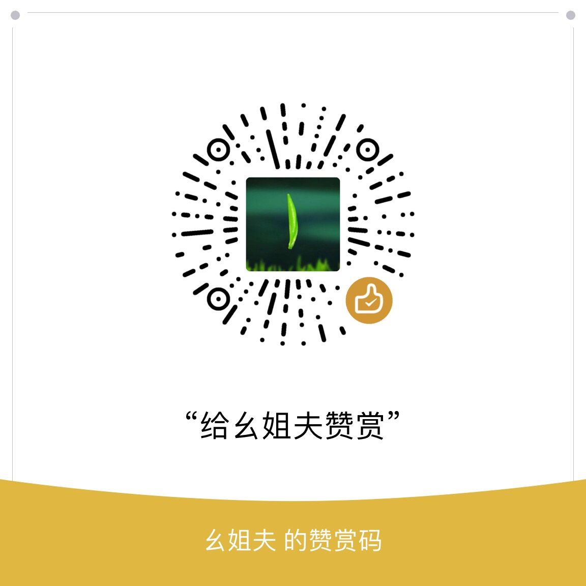我的赞赏码