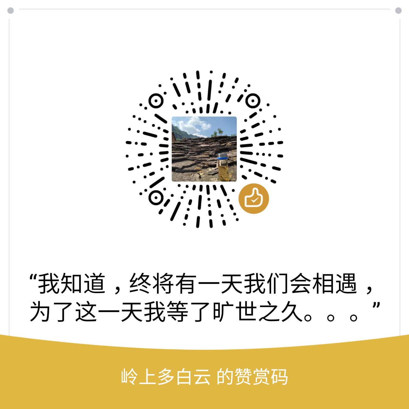 我的赞赏码