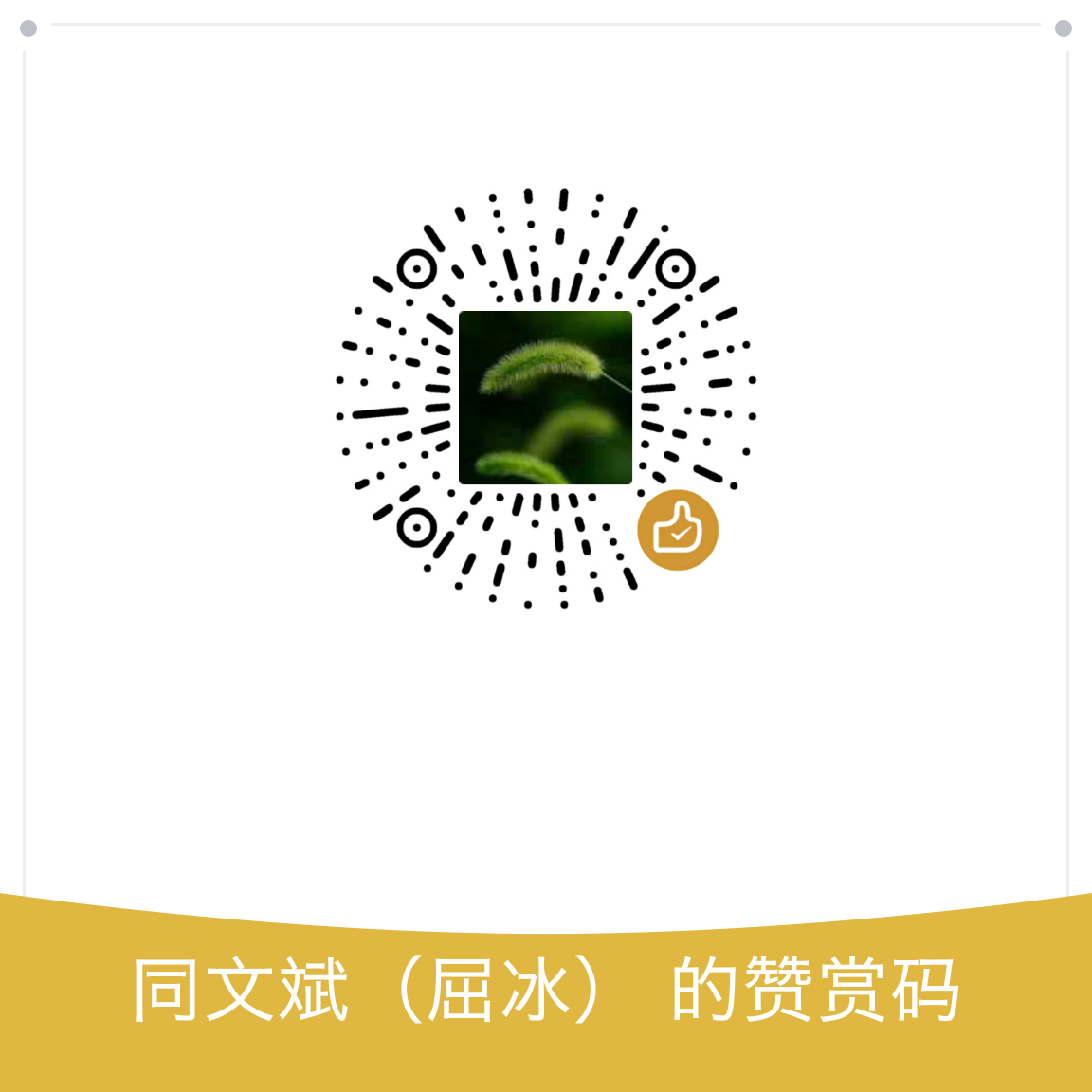 我的赞赏码
